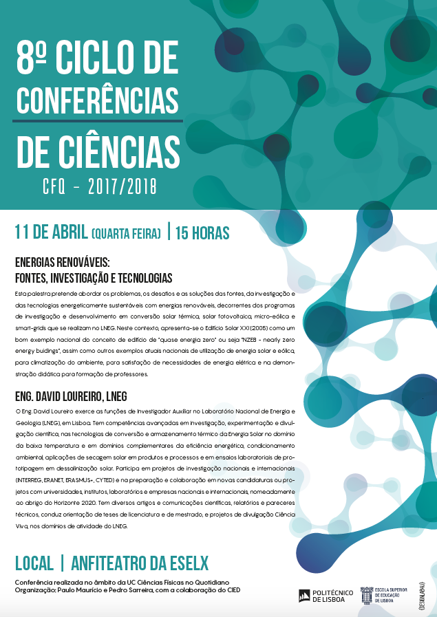 Cartaz ciclo de conferências 