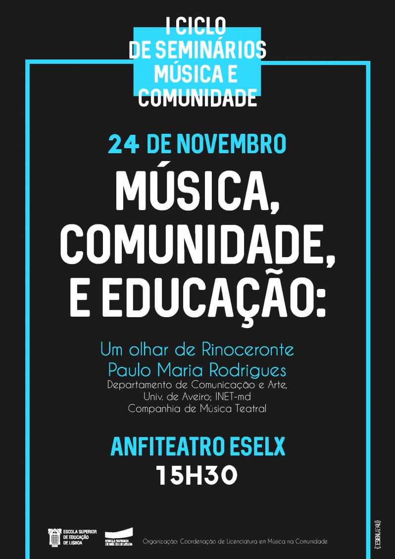 Cartaz ciclo de seminarios