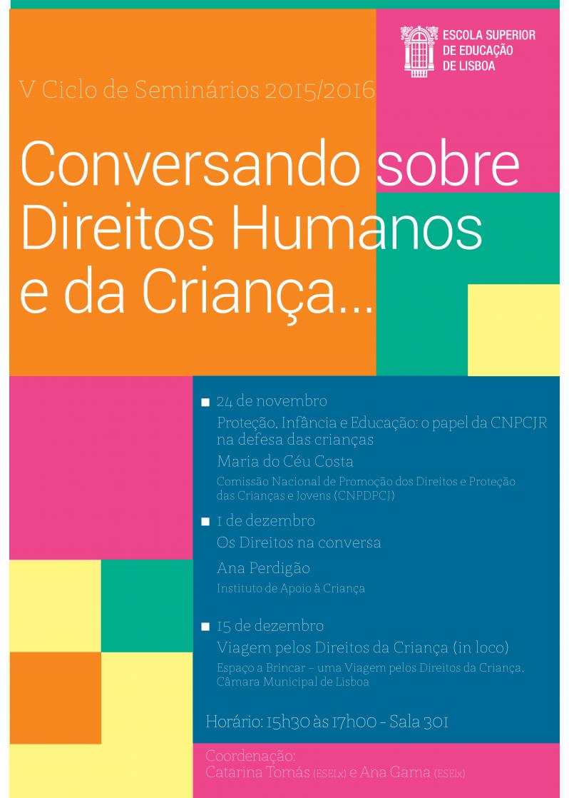 Cartaz ciclo de seminarios